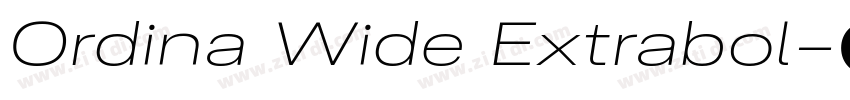 Ordina Wide Extrabol字体转换